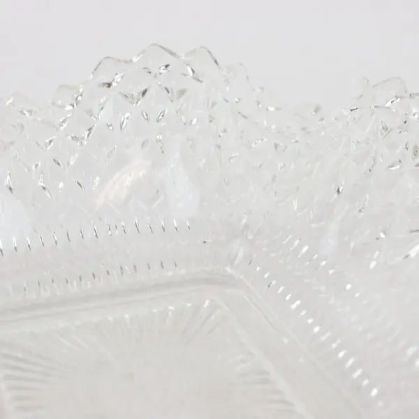 Unbranded Glass Geometric Decorative Dish