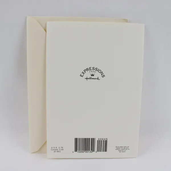 Hallmark Expressions Gold Foil 50th Anniversary Congrats Card UNUSED
