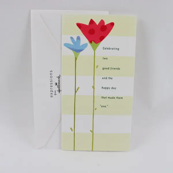 Hallmark Expressions Anniversary Greeting Card with Envelope UNUSED
