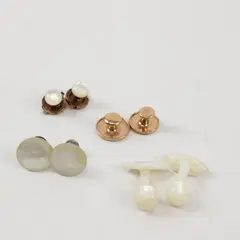 Lot of 4 Pairs Vintage Mixed Men's Cufflinks Accessory Set