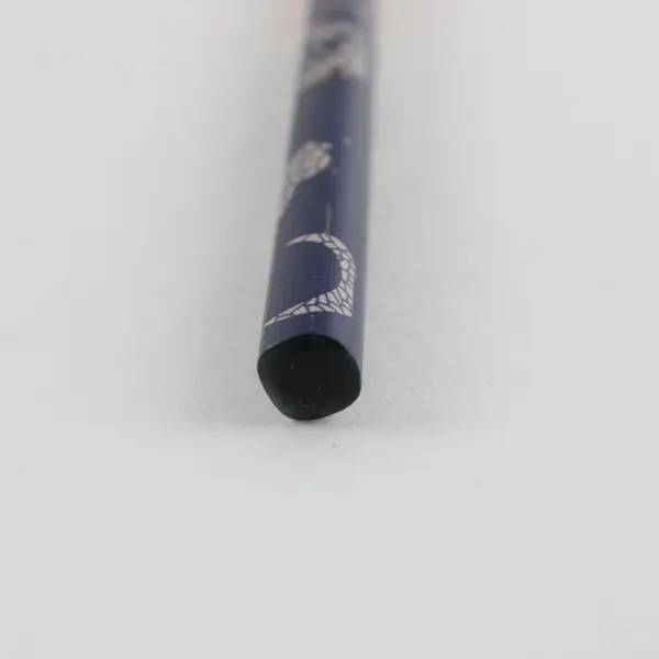 Lot of 9 Bamboo Chopsticks 9 In Blue Decorative Floral Ends
