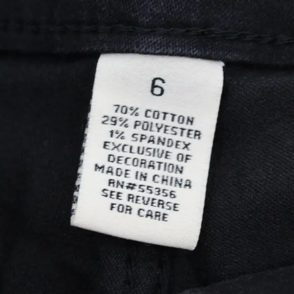 D. Jeans Black High-Rise Shorts Women's Size 6