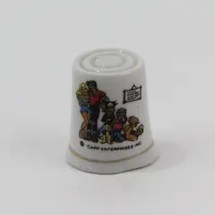 Dogpatch USA Amusement Park Thimble Ceramic Arkansas Lil Abner Capps