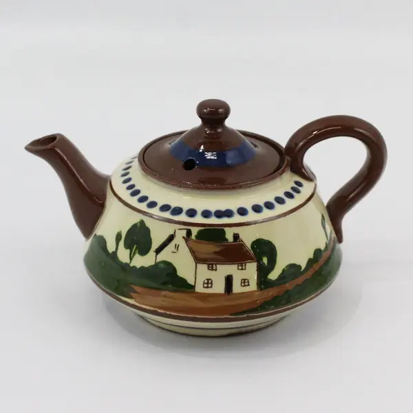 Vintage Watcombe Devon Motto Teapot Creamer Salt And Pepper Shaker Set