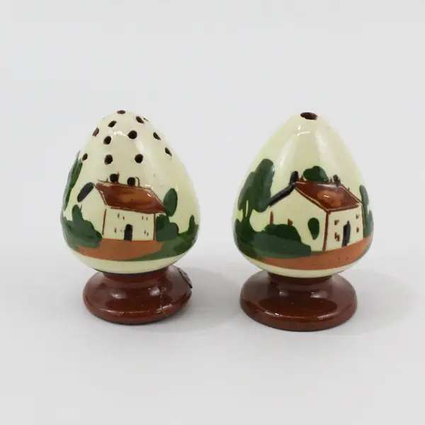 Vintage Watcombe Devon Motto Teapot Creamer Salt And Pepper Shaker Set