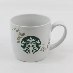 2013 Holiday Starbucks Coffee Mug 14 oz Mermaid White Green Siren Logo Gold