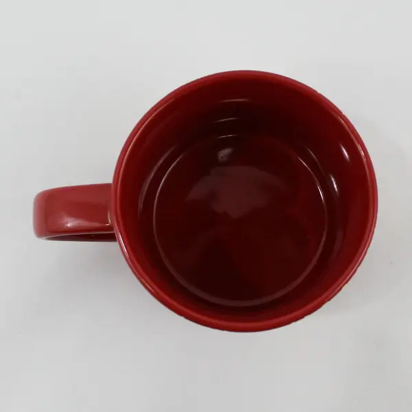 STARBUCKS 2015 Red Christmas Holiday Coffee Mug Cup Gold Ornaments