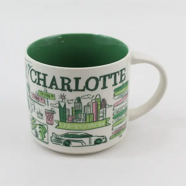 2019 Starbucks Charlotte NC Been There Series Coffee Mug 14 oz