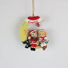 1995 Campbell's Kids Crescent Moon Ornament Vintage Holiday Collectible