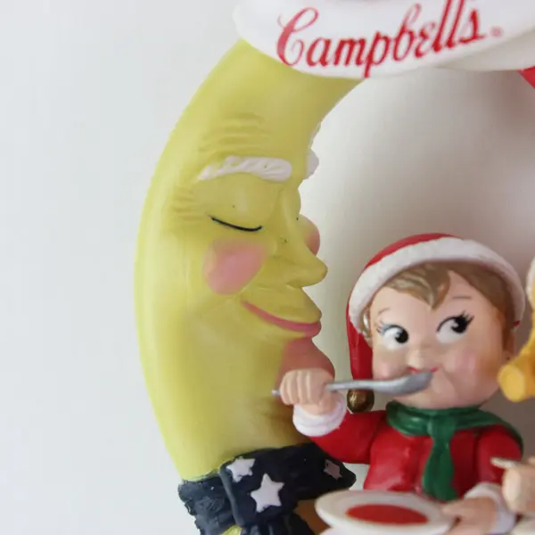 1995 Campbell's Kids Crescent Moon Ornament Vintage Holiday Collectible