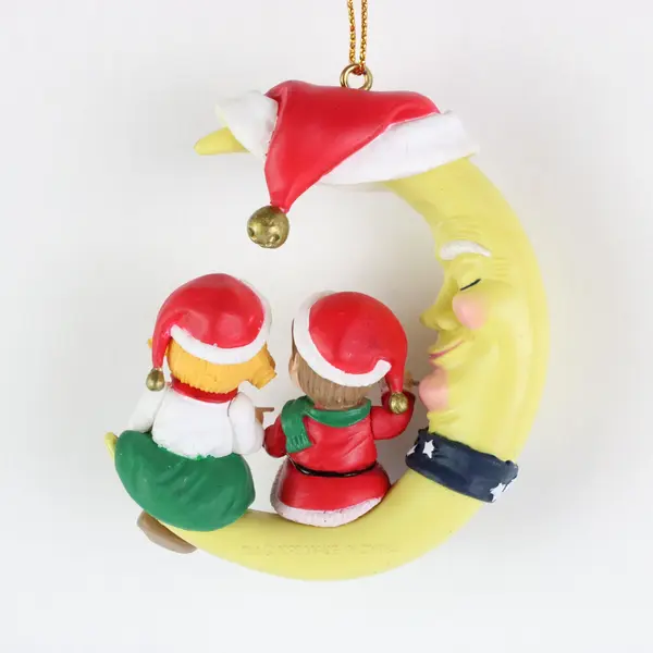 1995 Campbell's Kids Crescent Moon Ornament Vintage Holiday Collectible