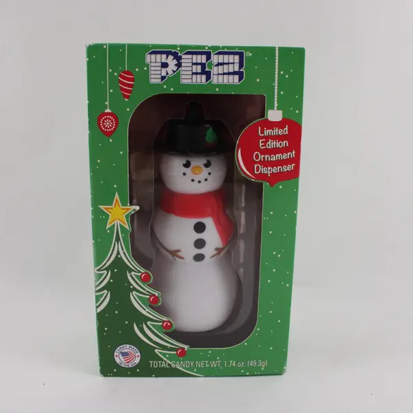 PEZ Snowman Christmas Ornament Dispenser 2019 Limited Edition New Sealed