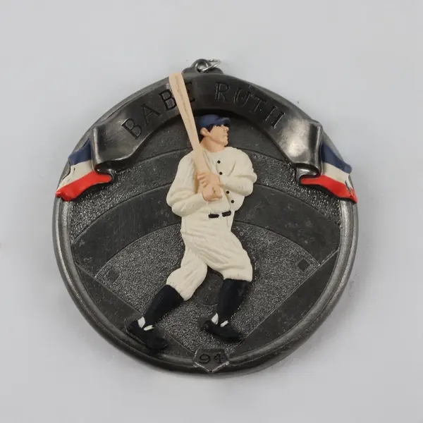 Lot of 3 Hallmark Keepsake Baseball Heroes Ornaments Ruth Paige Gehrig