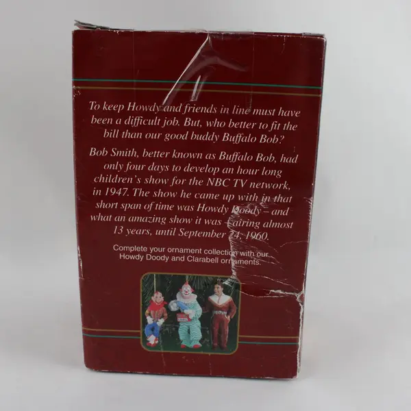 1998 Carlton Cards Heirloom Howdy Doody Buffalo Bob Ornament New Open Box