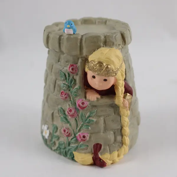 Vintage Hallmark Merry Miniatures Rapunzel 2 Piece Set Box 1998