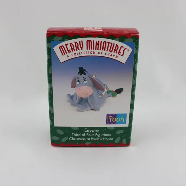Hallmark Merry Miniatures 1999 Eeyore Disney Pooh Figurine Boxed