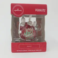 Hallmark Peanuts Snoopy Joy To The World Christmas Ornament NIB