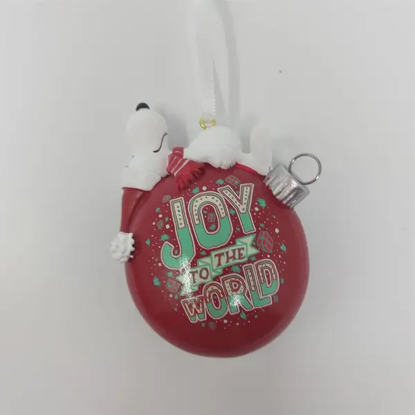 Hallmark Peanuts Snoopy Joy To The World Christmas Ornament NIB