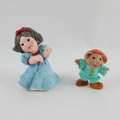 Hallmark Merry Miniatures Snow White & Dancing Dwarf Figurines Set of 2