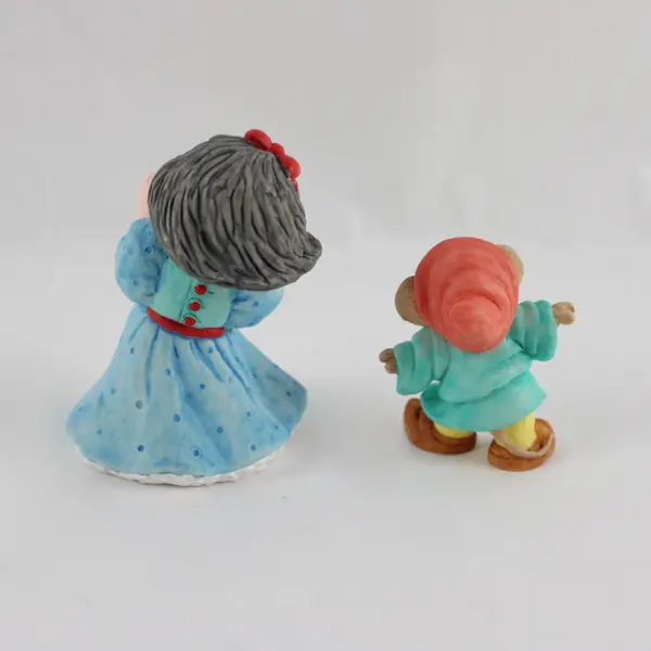 Hallmark Merry Miniatures Snow White & Dancing Dwarf Figurines Set of 2
