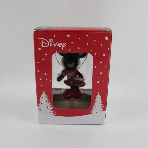 Disney Minnie Mouse Pink Polka Dot Christmas Ornament New w/ Box