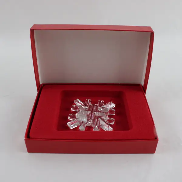 Gorham Crystal Snowflake Christmas Ornament New