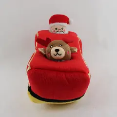 ZippyPaws Holiday Burrow Santa's Sleigh Plush Dog Toy