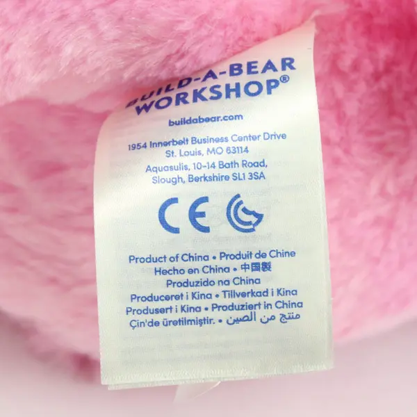 Build-A-Bear Workshop Pink Plush Teddy Bear Stuffed Animal