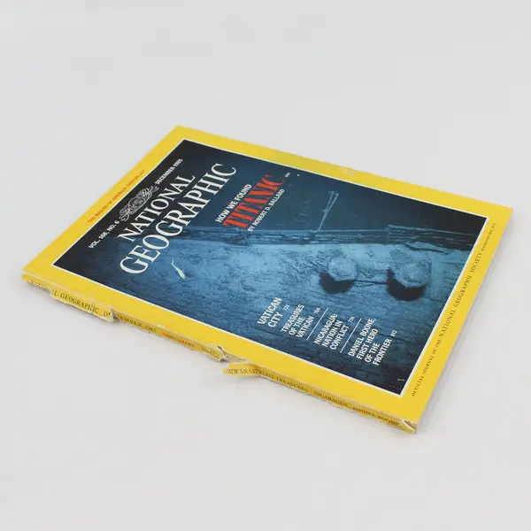 Vintage December 1985 National Geographic Issue Featuring How We Found Titanic