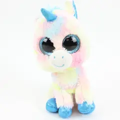 Ty Beanie Boos Blitz Tie Dye Unicorn Plush 9in Pre-Owned
