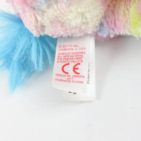 Ty Beanie Boos Blitz Tie Dye Unicorn Plush 9in Pre-Owned