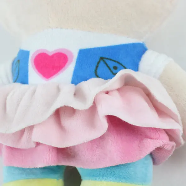 Chip & Potato Plush Chip Pink Heart Skirt 10in Stuffed Animal