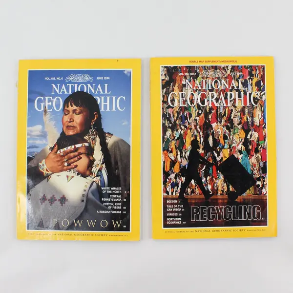 Lot of 6 Vintage 1994 National Geographic Magazines Mar May June July Oct Nov