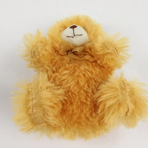 Lot of 2 Plush House Monsters Lukilab Pink Monster & Golden Teddy Bear