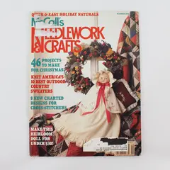 Vintage McCall's Needlework & Crafts Magazine October 1989 Good