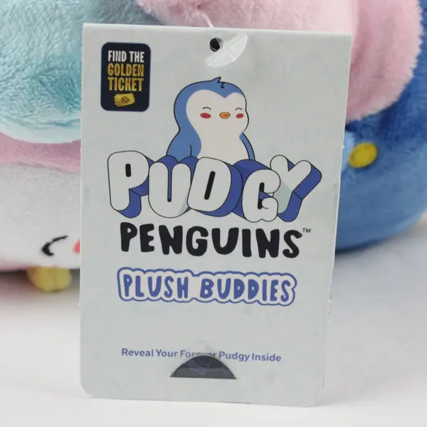Pudgy Penguin Plush Blue Ear Muffs Collectible Winter Stuffed Animal Toy