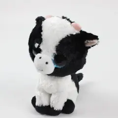 TY Beanie Boos Butter Cow Black White Plush 6in No Ear Tag