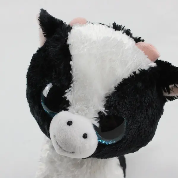 TY Beanie Boos Butter Cow Black White Plush 6in No Ear Tag