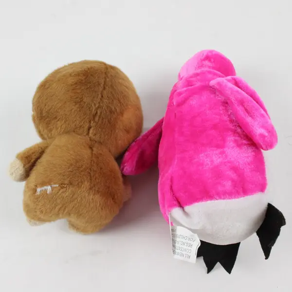 Ideal Toys Direct Pink Penguin Brown Sloth Lot of 2 Used Plush