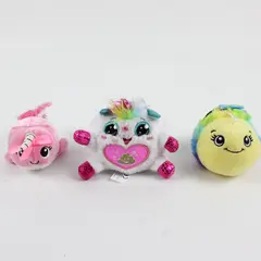Lot of 3 Small Plush Toys Narwhal Bee Unicorn Stuffed Animals Mixed Lot