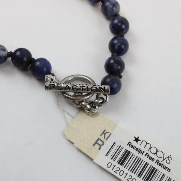 NWT Reaction Kenneth Cole Sodalite Beaded Pendant Necklace 17"