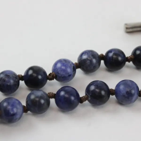 NWT Reaction Kenneth Cole Sodalite Beaded Pendant Necklace 17"