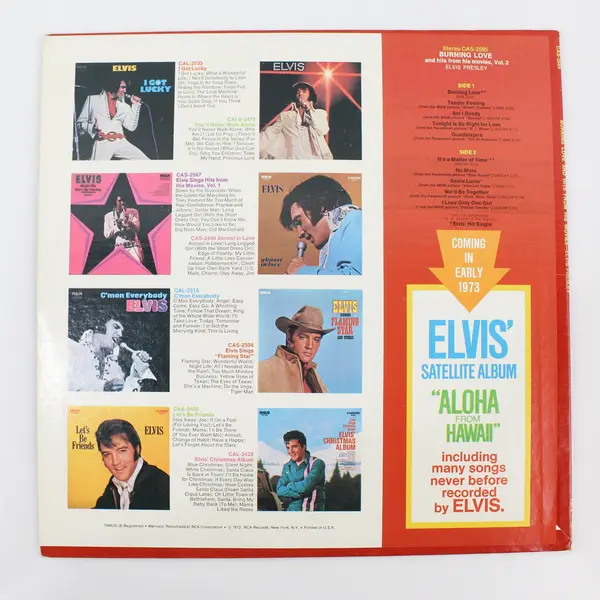 Elvis Presley Burning Love And Hits From His Movies Vol. 2 RCA Camden LP