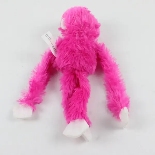 Pink White Fluffy Monkey Plush Stuffed Animal Soft Cuddly Toy