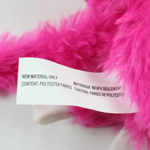 Pink White Fluffy Monkey Plush Stuffed Animal Soft Cuddly Toy