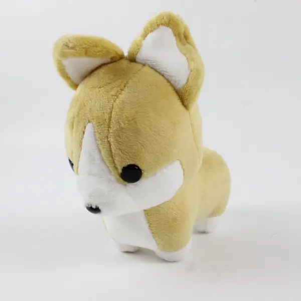 Bellzi Corgi Plush Light Tan White Mini Stuffed Toy 6in