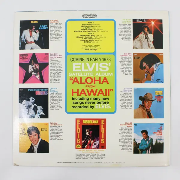 Elvis Presley Separate Ways 12" Vinyl Record