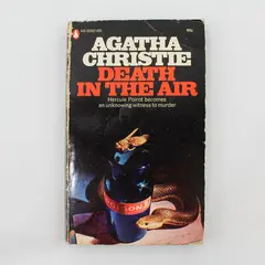 VTG Agatha Christie Death in the Air Hercule Poirot Mystery 1962 Paperback Good