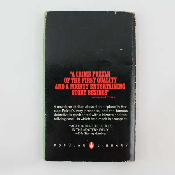 VTG Agatha Christie Death in the Air Hercule Poirot Mystery 1962 Paperback Good