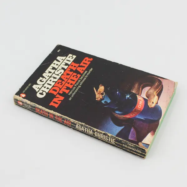 VTG Agatha Christie Death in the Air Hercule Poirot Mystery 1962 Paperback Good